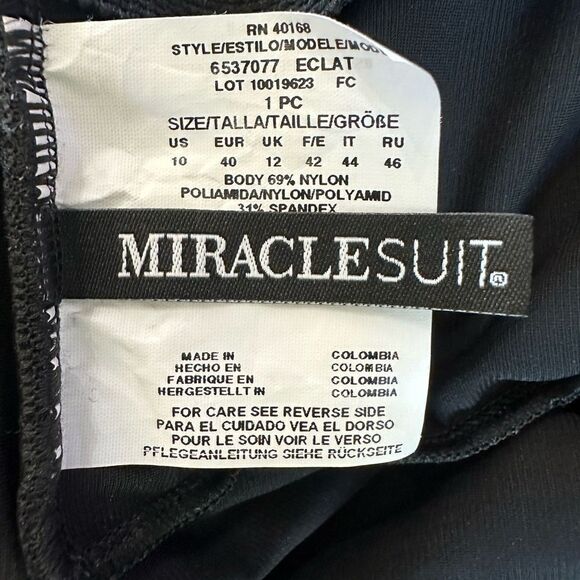 Miraclesuit Eclat One Piece Swimsuit size 10 - Picture 9 of 10